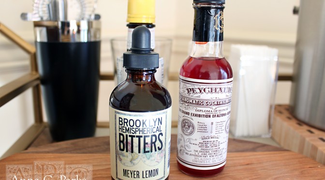 Assorted bitters. Photographed by Anna Parks for Fuchsia-Revolver.org. February 2015.